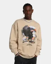 [STUDENTS GOLF] Students Golf Eagle Season Crewneck Monarch - Size L L Monarch