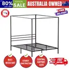 Metal Canopy Bed Frame Queen Size Platform