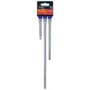 PT10812 - PkTool - SOCKET EXTENSION BAR SET - 3pc 1/4" DR 75, 150 & 250mm