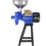 Vevor Electric Grain Grinder Blue for Wheat Flour Cereal Mill Dry Grinder