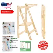 Space-Saving Toddler Tower - Foldable Step Stool for Empowering Young Learners