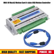 MK4-IV Mach3 Motion Card 4-sAxis USB Motion Controller 2MHz CNC Breakout Board