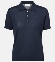 [Lisa Yang] Lisa Yang Nai knitted cashmere polo shirt XS blue
