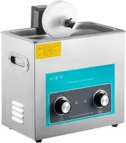 [VEVOR] Ultrasonic Vinyl Record Cleaner 6L 40kHz Vinyl Ultrasonic Cleaning Machine Knob Control Record Ultrasonic Cleaner 8 Records Vinyl Sonic Cleaner Stainless Steel Tank w/Mechanical Heater & Timer