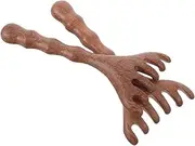 ORFOFE 2pcs Wide Tooth Head Massager Comb Wooden Tool Wood Hair Scratcher Comb for Manual Scalp Neck Massage Accessories