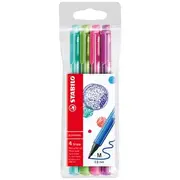 Stabilo PointMax Fineliners Brights Assorted 0.8mm 4 Pack