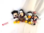 Disney Bean Bag Plush 4th of July Fife Drum Corp Micky Donald Goofy rare tags