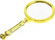 Plated Handheld Magnifier Lightweight Reusable Tool Ergonomic Grip for Comfortable Use for Reading and Exploration Lens