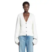 [KHAITE] Scarlet Cardigan White