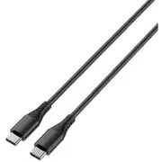 J.Burrows USB-C to USB-C 2.0 Cable 5A 2M Black