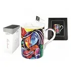 Porcelain Durable Creative Design Mug 13oz, Instrumentalist, Pierre Dissard