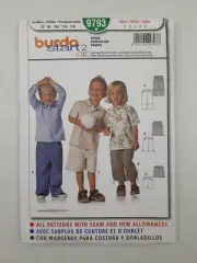 Burda Sewing Pattern 9793 Boy's Pants Shorts Pattern Size US 2-6 EUR 92-116 NEW