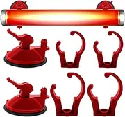 EviKoo 360 Degree Rotatable Aquarium Heater Clips - Aquarium Fish Tank Suction Cups - Aquarium Heater Suction Cups Clip Holder for Holding Led Light, Heater, Water Pipes, Heating Rods