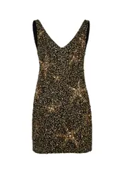 Rixo Christabel Sequin-embellished Mini Dress - Gold - 10 (UK 10 / S) 10 (UK 10 / S)
