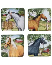 Certified International Set of 4 Clover Farm Salad Plates