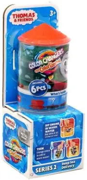 Fisher Price Thomas And Friends Color Changers Percy Metal Engine With Cargo Car