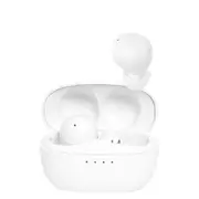 Liquid Ears True Wireless Bluetooth Stereo Bud Earphones w/ Charging Case White