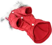 Levemolo Large Dog Raincoat Dog Warm Coat Pet Dog Cloth Dog Coats for Large Dogs Red XXL