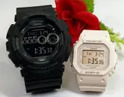 Battery Operated Lovers G Shock Pair Watch G SHOCK BABY G Casio 2 Pieces Set