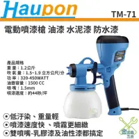 在飛比找蝦皮購物優惠-金金鑫五金 正品 Haupon TM-71 TM71 低壓 