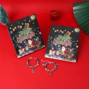 24pcs Advent Calendar Christmas Countdown Calendar DIY Charm Bracelet Making AU