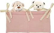 Storage Bed Cady – Nursery Storage Holders, Bed Pockets Bedside Storage | Duaal Pockets Hanging Organizer with Hook Straps, Compact Bedside Bag Holder for Entryway Items, Dorm Room Esentials
