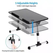 Foldable Laptop Stand Height Angle Adjust Notebook Bed Desk Breakfast Reading Ta