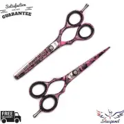 New Professional Barber Hairdressing Scissors Set Gold Edition & Razor Kit 5.5"