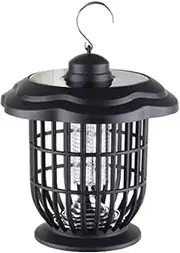 Solar Fly Zapper | 2 in 1 Zapper Light | Light Attraction, Catcher Lamp with Ground Pole, Nighttime Protection for Courtyard Camping Outdoor Yard Garden Backyard Patio
