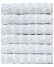 Ozan Premium Home Azure Collection 6pc Washcloth Set
