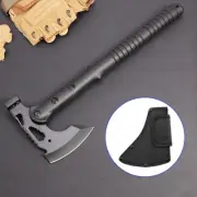 Tactical Axe Camping Survival Handmade Steel Head Felling Hatchet Hammer Wrench