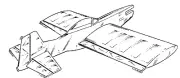 Fun 51 P-51 44" WS R/C Airplane Laser Cut Balsa Ply Short Kit With Plans