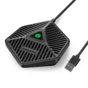 Conference USB Microphone, 360° Omnidirectional Computer Mic with Mute Button...