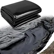 Pond Liner Waterproof Pond Membrane 4x6m 5x8m 7X10M 8x12m 10x15m Black Pond Lining for Streams Fountains Waterfall and Artificial Lake Durable Underlay(4x12m(13.1x39.3ft))