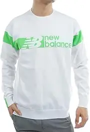 [New Balance] 012-3170002 Men's Water Repellent Crew Neck Knit (Freemove E-tech: Easy Care, Stretchy) / Golf Sweater