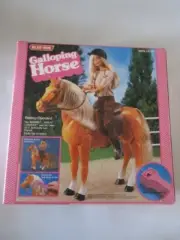 Vintage Blue Box battery operated Galloping Horse