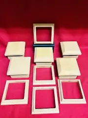 5- Composite Deck Post Cap & Base Sleeves 4 3/8” square slot opening-Light Brown
