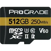 ProGrade Digital 512GB microSDXC UHS II V60 w/adapter - 2 Pack
