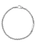Lagos Men's Sterling Silver Anthem Double Link Bracelet - Exclusive