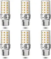 E27 Bulb 12W LED Corn Light Bulb Daylight 6000K Daylight White 900 Lumen 100 watt Equivalent E27 Base LED Bulbs, Non-Dimmable Ceiling Fan Light Bulbs for Home Garage Kitchen Indoor, 6 Pack