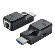 196FT HDMI Extender Over Single Ethernet Cat5e/6 Cable, Support Audio Video U...
