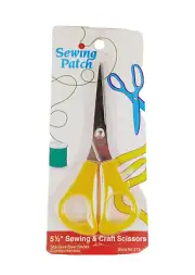 Allary Sewing Patch 5-1/2" Sewing & Craft Scissors, Yellow