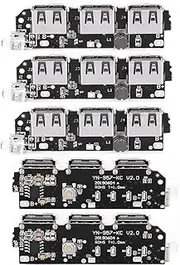 5st Power Bank Charger Module 3USB Mobile Circuit 5v2.1a -Component