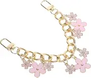 [SAFIGLE] Stylish Alloy Chain Purse Handle Extender Flower Bag Chain Accessory Purse Strap