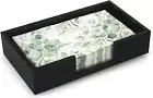 Black Wooden Napkin Holder Guest Towels Holder Flat Bathroom Napkin Holder Dispo