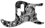 P Bass Precision Pickguard Custom Fender 13 Hole Guitar Pick Guard Snakeskin BW