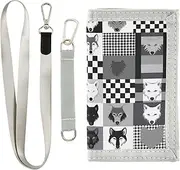 [Yoogain] Grey Wolves Cute money clip for womans unique thin wallets for men with lanyard, grey wolves cute, 1 size, Fashion