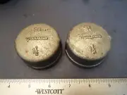 LOT OF TWO: 1-1/2" Galvanized Threaded Cap National Pipe Thread FIP NPT