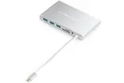 HyperDrive Ultimate 11-in-1 USB-C to HDMI 3.5mm SD Hub for Mac PC Mobile Silver