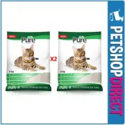 Natural Plant Fibre Clumping Cat Litter (Tofu Cat Litter) 18kg (2 x 9kg bags)